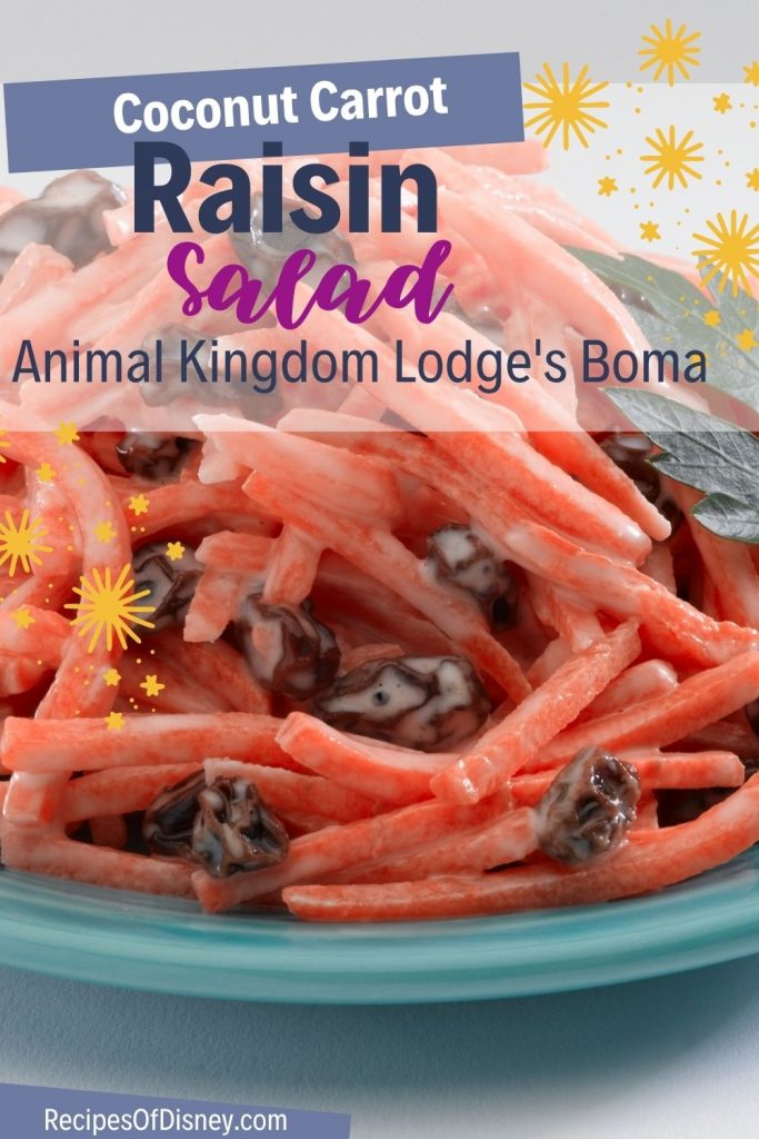 Coconut Carrot Raisin Salad {Animal Kingdom Lodge's Boma}