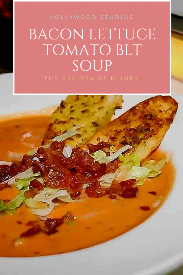 Bacon Lettuce Tomato BLT Soup {Sci-Fi Dine-In Theater}