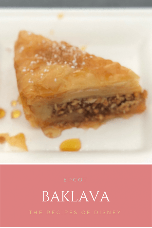 Close up of baklava on white foam plate with honey dripping