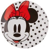Vandor Disney Minnie Mouse 4 Piece 8 Inch Ceramic Salad Plate Set (89037)